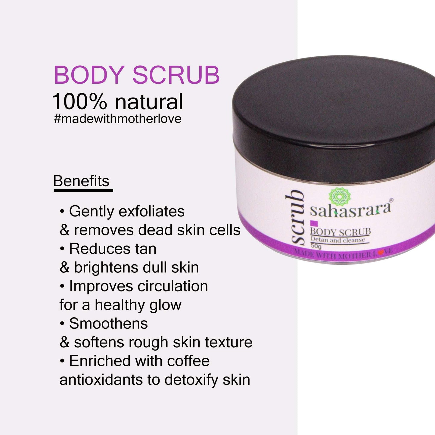 Detan body scrub