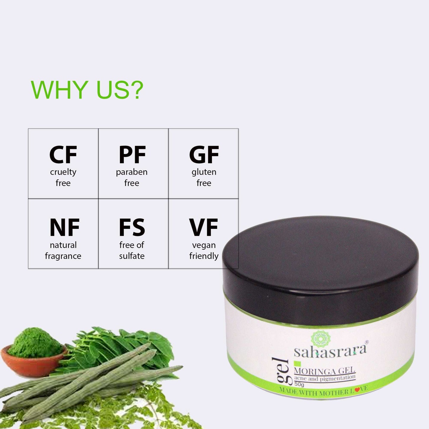 Moringa Gel – Hydrating, Acne-Calming & Pigmentation Skin Gel