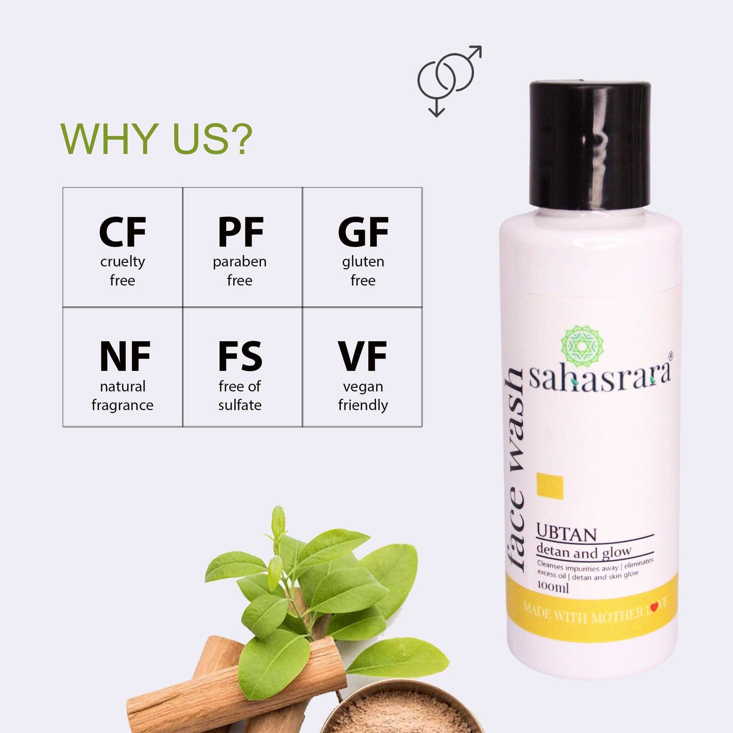 Ubtan Face Wash – Tan Removal & Natural Glow