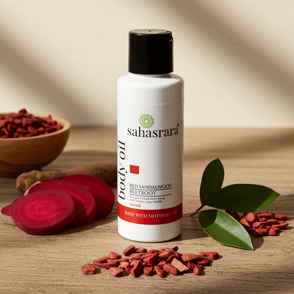 Beetroot & red sandalwood body oil