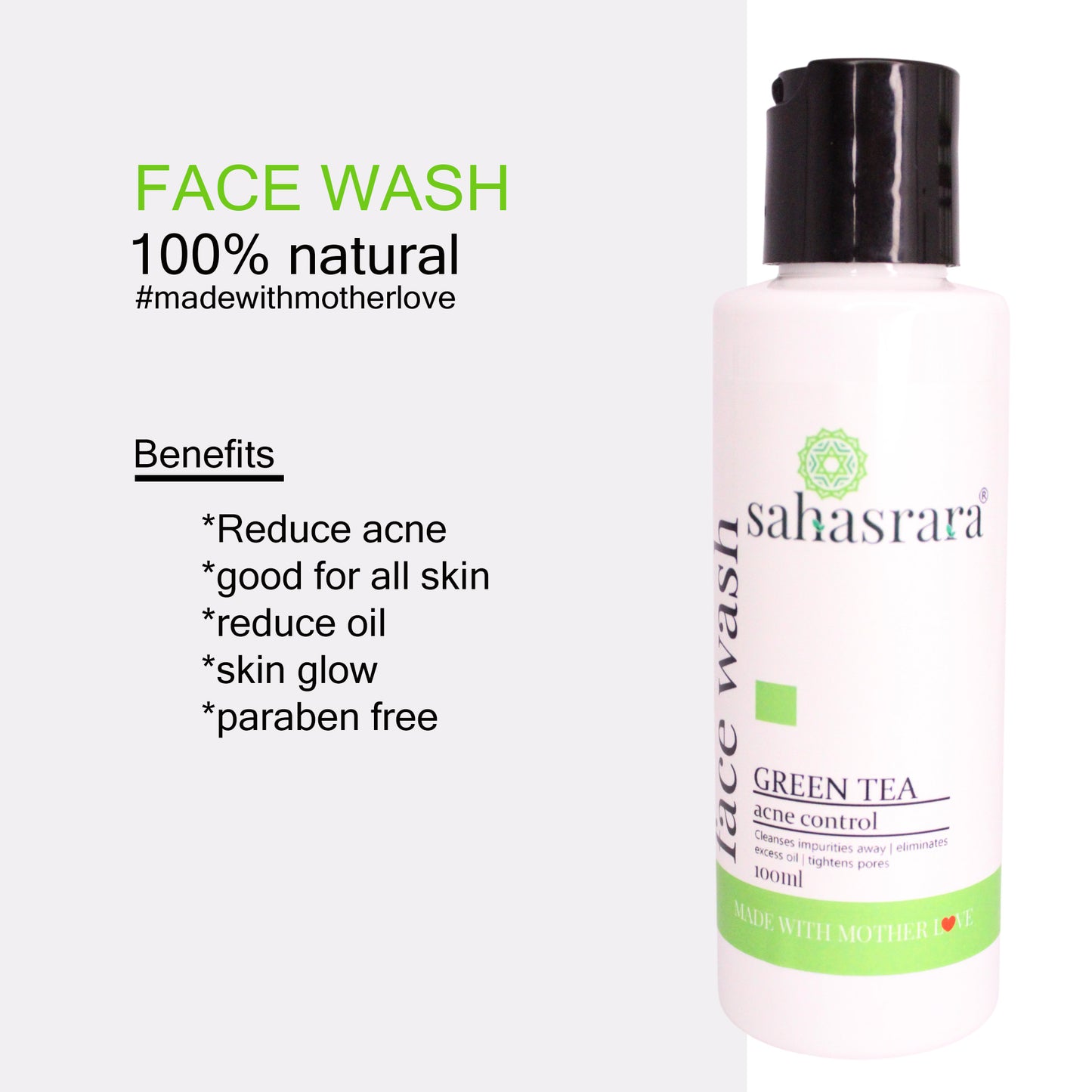 Green Tea Face Wash | Oil Control & Refreshing Cleanse