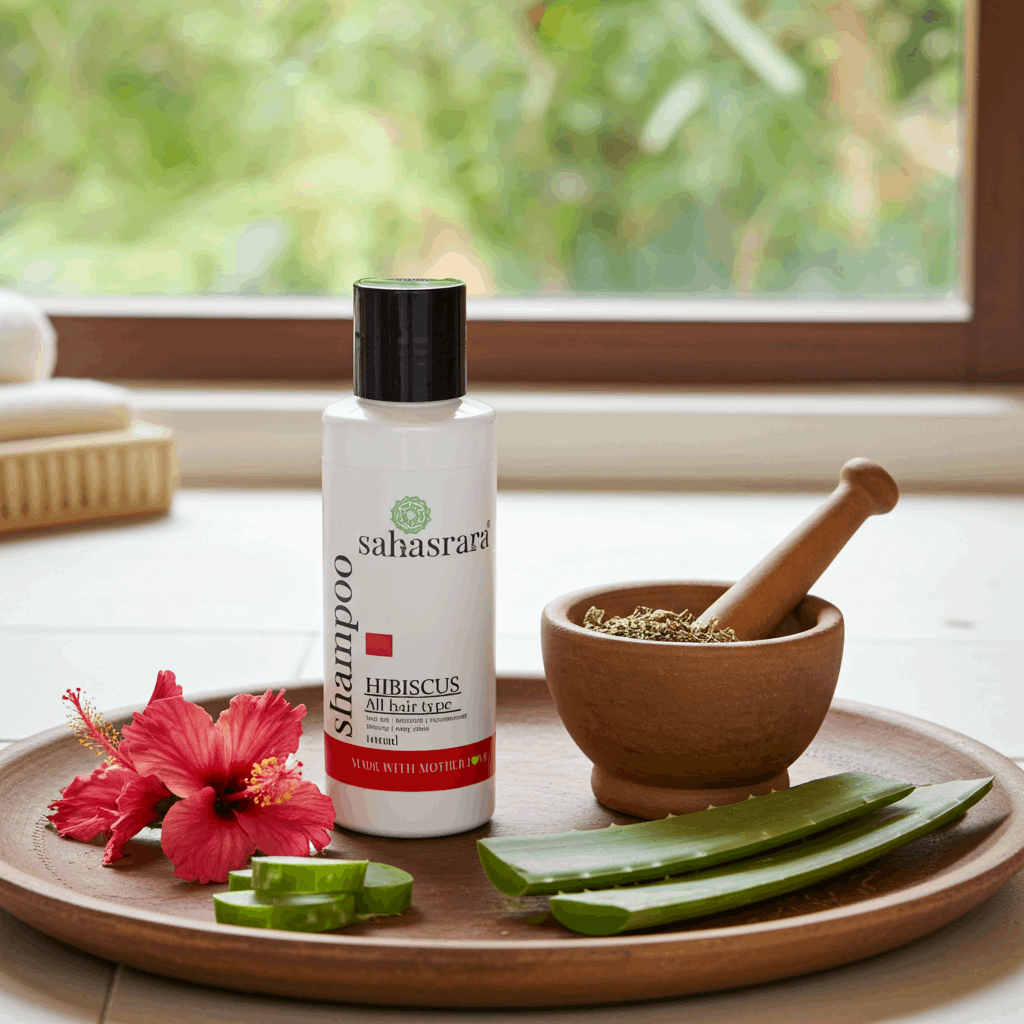 Hibiscus Shampoo – Hair Fall Control & Shine