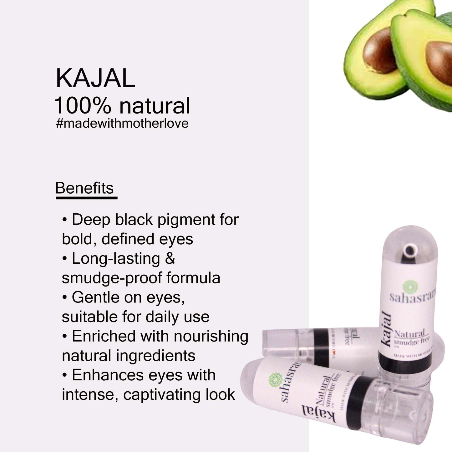Ayurvedic Smudge-Proof Kajal – Black