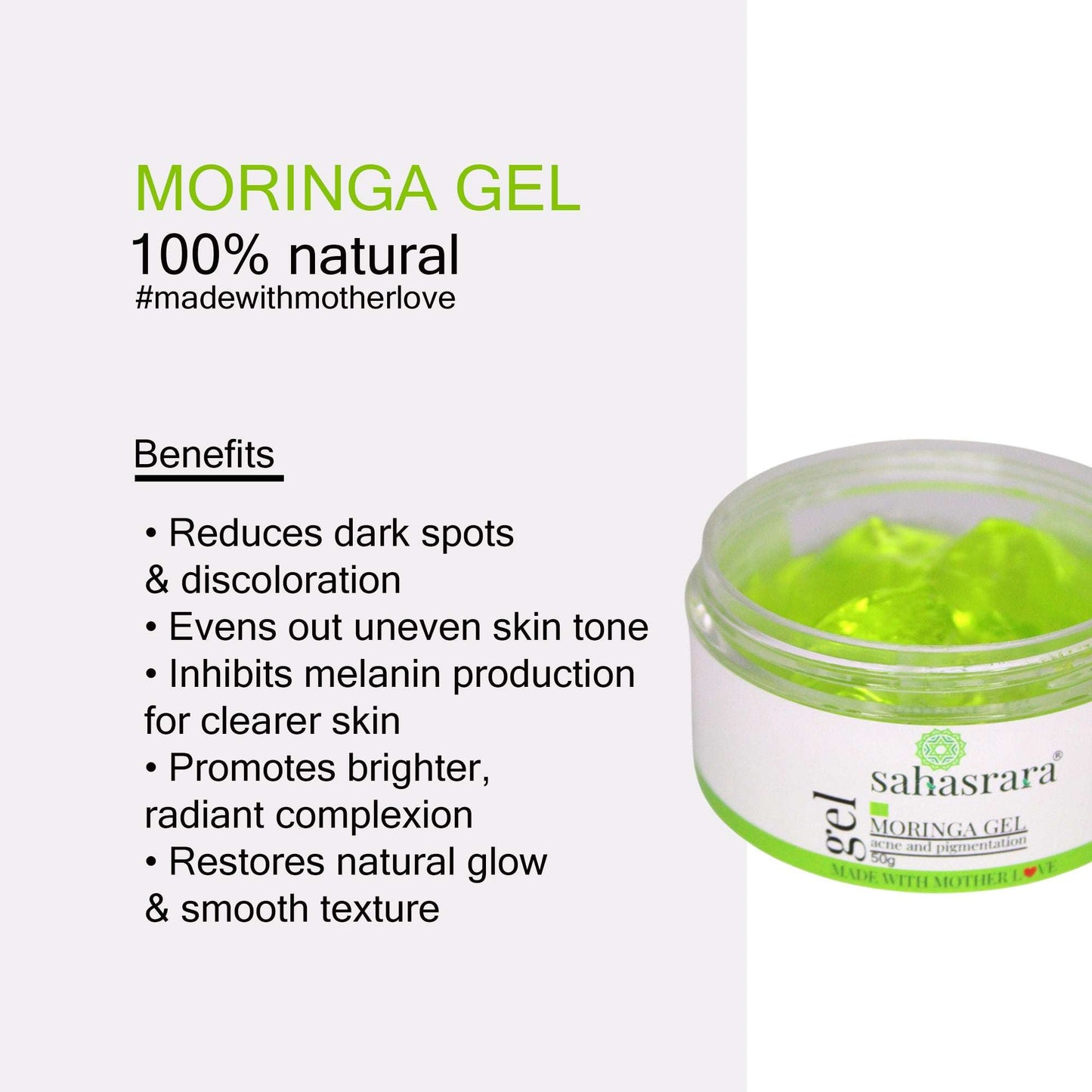 Moringa Gel – Hydrating, Acne-Calming & Pigmentation Skin Gel