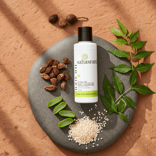 Sahasrara Hair Oil | Strength & Hair Growth (Hair fall & Dandruff )