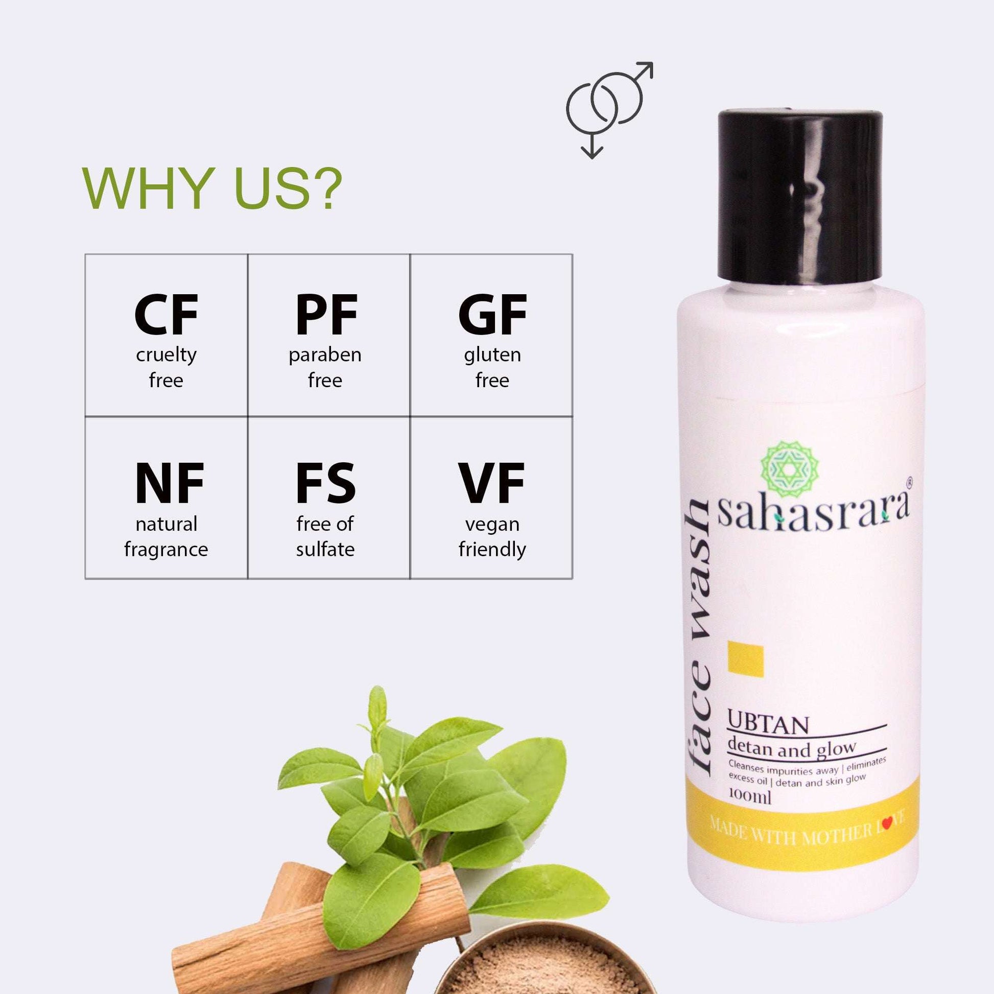 Ubtan Face Wash – Tan Removal & Natural Glow